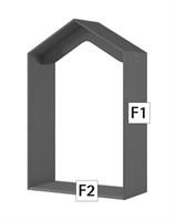 Villa pour enfants - Maison de jeu pour rayonnage double-2