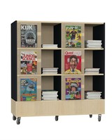 Kiosk Mobile Wall L - ahorn-antracietgrijs-2