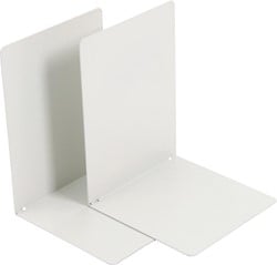V-Part Serre-livres en métal, ensemble de 2 pièces, gris clair