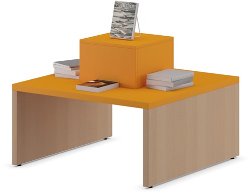 Podium pour la présentation aux médias