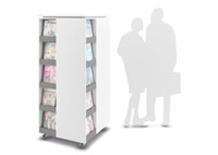 Presentatietoren Z met 12 vakken, op wielen - decor 2