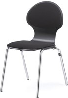 Chaise empilable Gina, Hêtre naturel, sans coussin-3