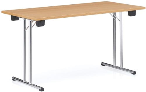 Skipper klaptafel met T-vormig onderstel, Klein, beuken