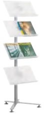 Display enkelzijdig, 4 grote planken