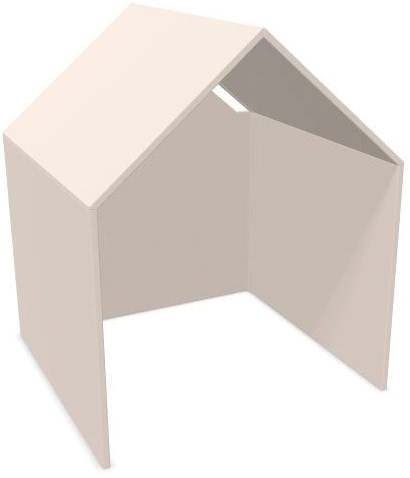 THE HUT Huis XL akoestisch kalme ruimte - lichtgrijs