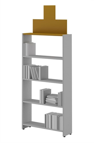 Kopgevelpaneel "Toren" - platinawit/oranje