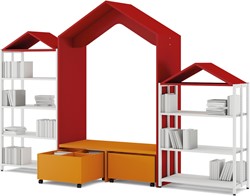 Villa pour enfants - Maison de jeu pour rayonnage double