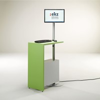 Serverkast hout voor OPAC - decor 1