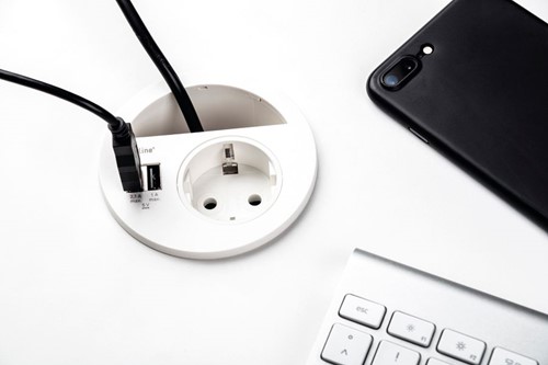 EVOline Circle80 inbouwapparaat met VDE-stopcontact zwart-3