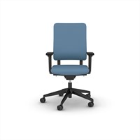 Fauteuil de bureau à dossier tambour - Océan bleu