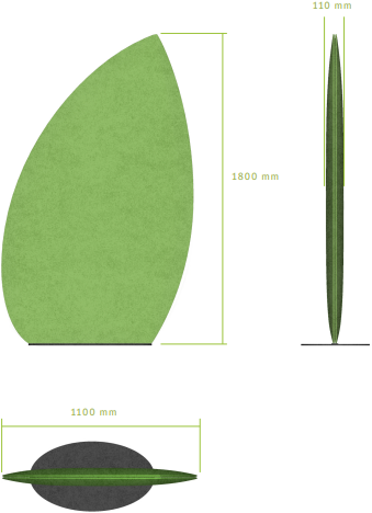 Akoestische Soundleaves Groot-2