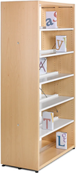  Bibliothèque sur pied R.10/4 1500 x 900 (8 étagères) 