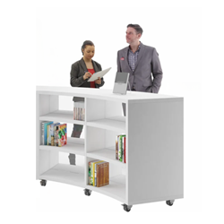 Libracurve Duo boogkast H1056 mm - verrijdbaar of met voetjes