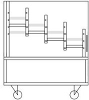 Foxis armoire de navigation étroite simple face L600 x P600 x H700 mm - érable-rouge-3