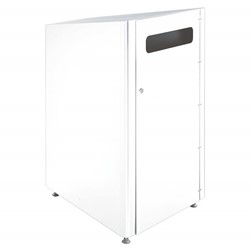 Inleverbox metaal - wit