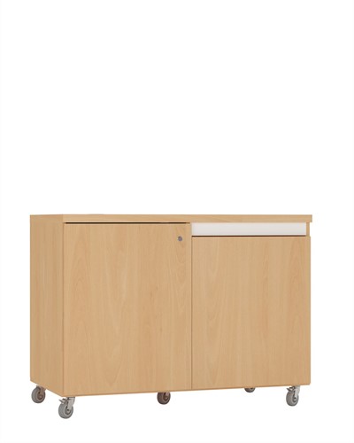 Uitleen/inleverbalie - B1200 x D600 x H900 mm - beuken-2
