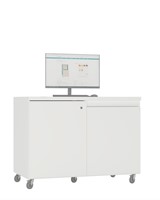 Comptoir de prêt/retour - L1200 x P600 x H900 mm - blanc