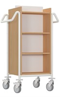Boekenwagen Atria - beuken-wit