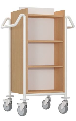 Boekenwagen Atria - beuken-wit