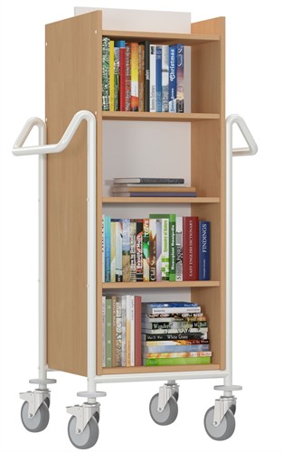Boekenwagen Atria L - beuken-wit-2