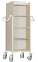 Chariot à livres Atria L - érable-blanc