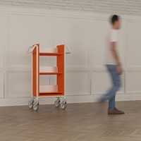 Chariot à livres Cursa - érable-blanc-3