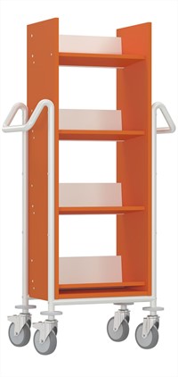 Boekenwagen Cursa L - oranje-wit