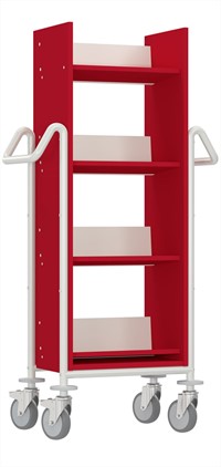 Boekenwagen Cursa L - rood-wit