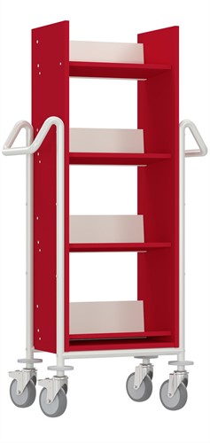 Boekenwagen Cursa L - rood-wit