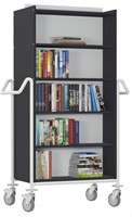 Chariot à livres Izar XL - anthracite-blanc-2