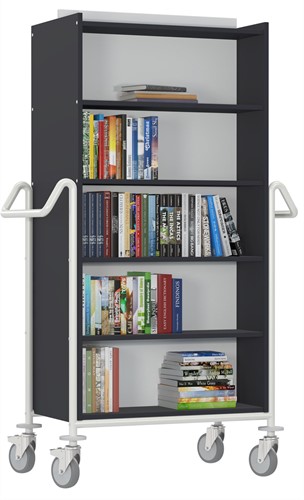 Chariot à livres Izar XL - anthracite-blanc-2