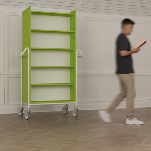 Boekenwagen Izar XL - ahorn-wit-3