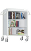 Chariot à livres Izar - blanc-2