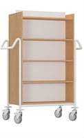 Boekenwagen Izar L - beuken-wit