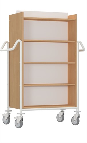Boekenwagen Izar L - beuken-wit