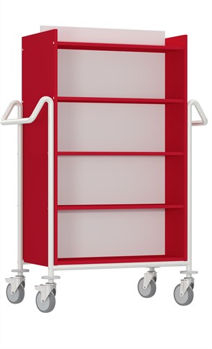 Boekenwagen Izar L - rood-wit