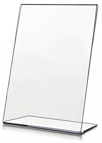 Dubbele acryl display voor informatiefolders