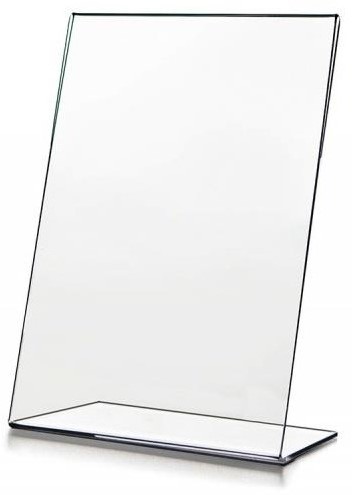Présentoir acrylique double pour dépliants d'information