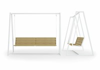 Urbantime.h24 Tweepersoons schommelbank met frame