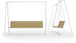 Urbantime.h24 Tweepersoons schommelbank met frame