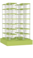 CD carrousel 4x - 7 niveaus + lage basis - avocadogroen-2