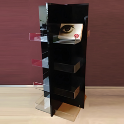 Presentatiestandaard design op draaischijf voor dwarsliggers