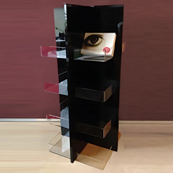 Presentatiestandaard design op draaischijf voor dwarsliggers