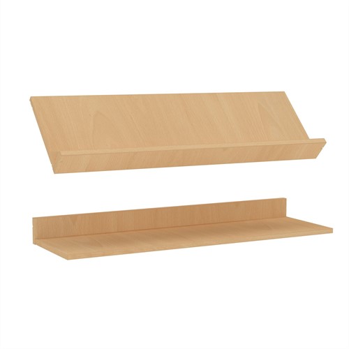 Étagère Foxis L1160 x P18 x H230 mm - hêtre