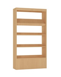 Foxis bibliothèque murale L900 x P300 x H1660 mm - hêtre