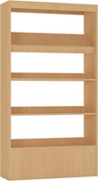 Foxis bibliothèque murale L900 x P300 x H1660 mm - hêtre