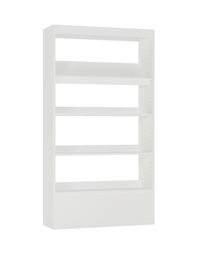 Foxis wandboekenkast - B900 x D300 x H1660 mm - wit