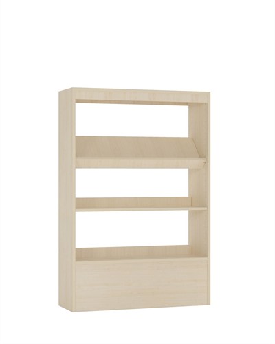 Foxis wandboekenkast - B900 x D300 x H1340 mm - ahorn