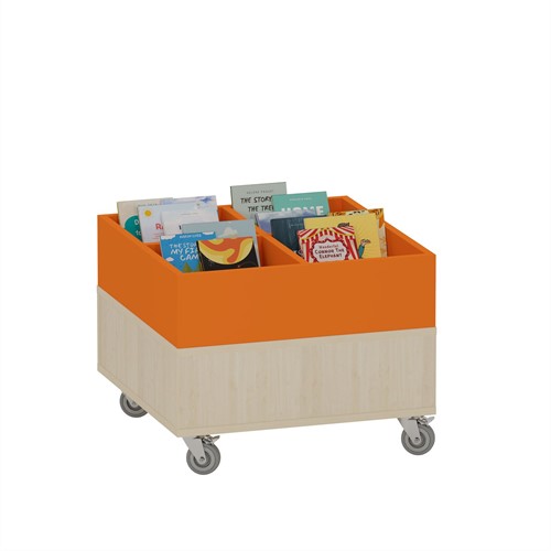 Foxis prentenboekenbak laag 4 vaks-2