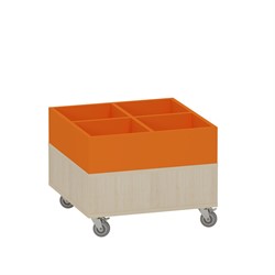 Foxis prentenboekenbak laag 4 vaks